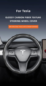 Carbon Fiber Wheel Cover for Tesla Model 3 Y S X Car Interior Accessory Hocasen