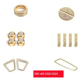 Rhinestone Start Button Trim for Volvo XC60 XC90 Car Interior Accessory LINGLUYANG S60 V60 14pcs