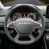 Anti-Slip Suede Steering Wheel Cover for Dacia Sandero Duster