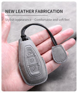 Car Key Cover For Ford Puma Grand C Max Focus Mondeo Kuga Fiesta Ecosport Transit Kuga Leather Car Key Case Cover Car Key Cov