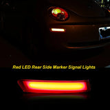 LED Rear Bumper Reflector Red Light for Volkswagen Beetle 2006-2010 Car Interior Accessory iJDM