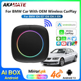 Wireless CarPlay AI Box Android 13 for BMW ID6-ID9 CarPlay Adapter AKAMATE