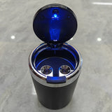 For Jetour Traveller T2 Car LED Ashtray Metal Liner Cigarette Ash Garbage Organizer Cup Holder Auto Interior Accessories Car