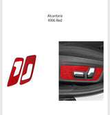 For BMW G20 G28 I3 (2020-) Made of Alcantara Seat Adjustment Buttons Panel Protection Trim Sticker Car Interior Tuning Accessory