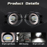Angel Eye Fog Light Assembly for Toyota Highlander Car Interior Accessory MAGIC COLORM