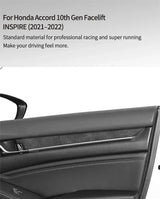 For Honda Accord 10th Gen Facelift & INSPIRE Made of Alcantara Car Interior Door Panels Armrest Cover Protective Trim Accesso