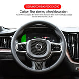Carbon Fiber Steering Wheel Trim for Volvo XC60 S90 Car Interior Accessory LINGLUYANG