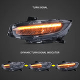LED Headlights w/DRL & Sequential Signal for Civic 16-21 Car Interior Accessory Vland