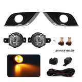 LED Fog Lights with Chrome Cover for Nissan Sunny 2014-2018 Car Interior Accessory MAGIC COLORM