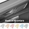 Alcantara Car Door Pull Handle Panel Stickers for Audi A6 A7