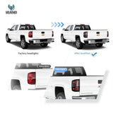 LED Tail Lights for Chevy Silverado 2014-2019 LED Ambient Light Vland