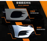For Mercedes Benz E Class E300L E43 AMG E200L 16-20 Car Front Wind Knife Sticker Optimized Airflow Exterior Accessories Exter