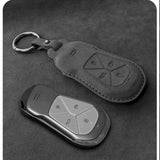 Suede Car Key Case Cover for Xpeng G6 P7i G9 P5 Car Key Chain OEM