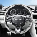 Snap-On Wave-Shaped Steering Wheel Cover for Genesis GV80, G90, G80