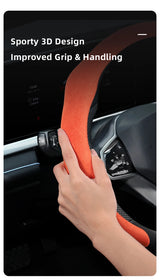 Premium Suede Steering Wheel Cover for VW Golf/Jetta