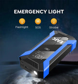 12-65 V Car Jump Starter 1200A Output Portable Emergency Start-up Charger Petrol Car Power Bank Booster Battery Starting Device