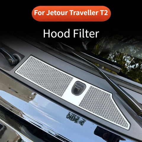 For Jetour Traveller T2 Insect Screen Car Hood Air Intake Vent Cover Water Channel Protection Car Body Part OEM