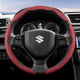 Breathable Leather Steering Wheel Cover for Suzuki