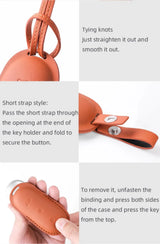 Leather Car Smart Key For Li Lixiang L7 L8 2022 2023 Fob Case Cover For Leading Ideal One Li Auto L9 Keychain Key Accessories
