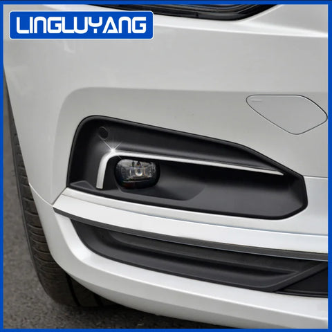 Stainless Steel Fog Light Trim for Volvo S90 2021 Car Interior Accessory LINGLUYANG