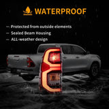 LED Tail Lights Smoked for Toyota Hilux 2015-2022