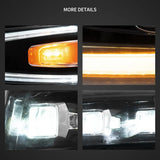 LED Matrix Projector Headlights for Silverado 07-13 Car Interior Accessory Vland
