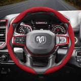 Anti-Slip Suede Steering Wheel Cover for Ram 1500
