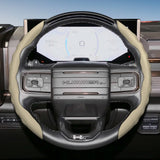 GMC Wave-Shaped Segmented Leather Steering Cover