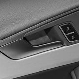 For Audi A4L A4 S4 A5 S5 Made of Alcantara Door Handle Bowl Trim Protective Sticker Anti-Scratch Car Interior Tuning Accessor