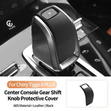 For Chery Tiggo 8 (2019-) Original Leather Center Console Gear Shift Knob Cover Anti Scratch Car Interior Tuning Accessories