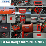 Interior Decoration Cover Stickers for Dodge Nitro 2007-2012 Car Interior Accessory HEBE