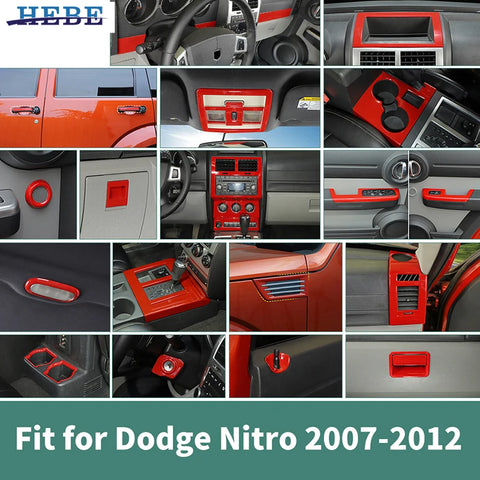 Interior Decoration Cover Stickers for Dodge Nitro 2007-2012 Car Interior Accessory HEBE