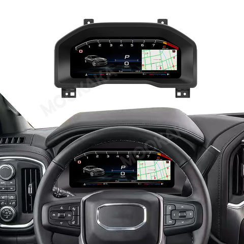 12.3-Inch Digital Instrument Cluster for Silverado Sierra 2019–2023 Android Head Unit Aotsr