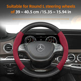 Suede Carbon Steering Wheel Cover for Mercedes