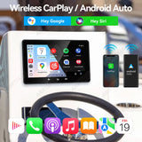 7 Inch Marine Radio with Wireless CarPlay for ATV Android Head Unit AKAMATE