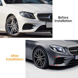 For Mercedes Benz E Class E300L E43 AMG E200L 16-20 Car Front Wind Knife Sticker Optimized Airflow Exterior Accessories Exter