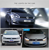 Dual Beam Projector Headlights for VW Golf 6 Mk6 09-14 Car Interior Accessory Vland