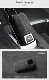 For Peugeot 508 2008 4008 5008 Gear Shift Knob Boot Cover Trim Stickers Car Premium Interior Tuning Accessory Made of Alcantara