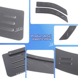 Window Louvre Vent Panels for Chevy Silverado 2014-2018