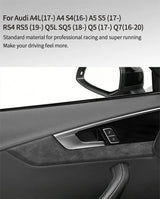 Alcantara Car Interior Door Panel Trim Sticker for Audi A4 A4L S4 Q5L A5 S5 Q5 Q7 Car Interior Accessory OEM