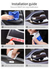 Stainless Steel Door Handle Covers for Smart Fortwo