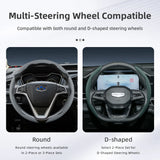 Breathable Leather Cover for Geely D-Shaped Wheel Car Interior Accessory Hocasen