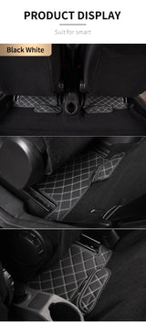 Anti-Slip Leather Floor Mats for Smart Fortwo 451 453