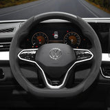 Suede Anti-Slip Steering Wheel Cover for Volkswagen