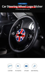 Steering Wheel Emblem Frame Cover for MINI Cooper Car Interior Accessory GMUNI