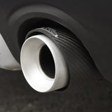 Carbon Fiber Stainless Muffler Trim Mini Cooper Car Interior Accessory GMUNI