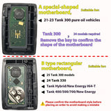 For TANK 300 Tank500 Great Wall GWM WEY TANK 300 500 Car Key Modified Protective Cover Car Accessory OEM