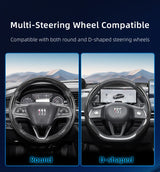Carbon Fiber Steering Wheel Cover with Quick-Release for Buick Encore GX
