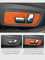 For BMW G20 G28 I3 (2020-) Made of Alcantara Seat Adjustment Buttons Panel Protection Trim Sticker Car Interior Tuning Access
