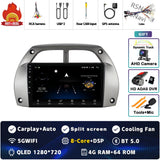2K QLED Android Head Unit with CarPlay for Toyota RAV4 2000–2003